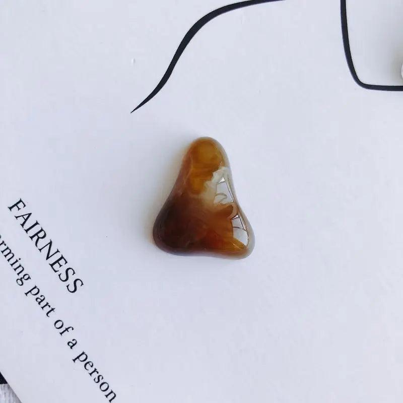 Chubby Irregular Acrylic Triangle Gradient Blooming Patch Bead Material