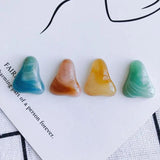 Chubby Irregular Acrylic Triangle Gradient Blooming Patch Bead Material
