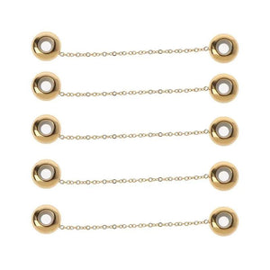 5Pcs Safety Chain Rubber Stopper Beads for Bracelets