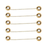 5Pcs Safety Chain Rubber Stopper Beads for Bracelets