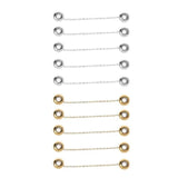 5Pcs Safety Chain Rubber Stopper Beads for Bracelets