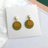 Heart-Shaped Alloy Paint Ornament Earring Stud DIY Material