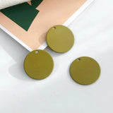 Heart-Shaped Alloy Paint Ornament Earring Stud DIY Material