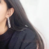 European & American S925 Silver Chain Earrings, Hypoallergenic