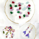 10pcs Vintage Natural Stone DIY Earrings Ear Studs Accessories
