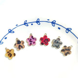Leopard Plaid Alloy Pendant Earrings DIY Accessories Materials