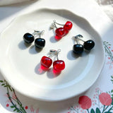 Cherry Fruit Ear Stud Hipster Bracelet DIY Pendant 4pcs