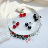 Cherry Fruit Ear Stud Hipster Bracelet DIY Pendant 4pcs