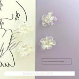 10pcs Acrylic Flower Ear Studs for DIY Earrings Homemade