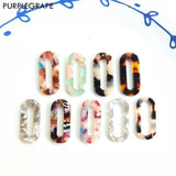 Acrylic Flower Pendant Earrings Retro Jewelry DIY Accessories 8pcs