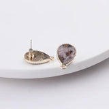 DIY Earrings Jewelry Ear Pins Pendant Leopard Print Drops 10pcs
