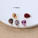 DIY Earrings Jewelry Ear Pins Pendant Leopard Print Drops 10pcs