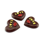 8pcs Resin Heart Cabochons for DIY Jewelry 23x27mm