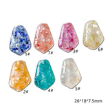 Acrylic Resin Beads Pendant Bracelet Earring Diy Accessories Crafts 8pcs