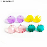 10pcs 20mm Acrylic Ear Needle Jewelry Making Material Jelly