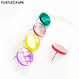 10pcs 20mm Acrylic Ear Needle Jewelry Making Material Jelly