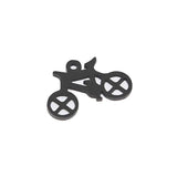 Bike Polish Stainless Steel Charm Biker Pendant for DIY Jewelry Making