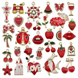 High Alloy Metal Drop Oil Charms KC Pendant DIY Keychain Bracelet Mix