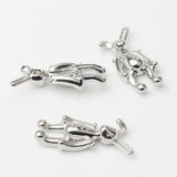 Alloy Silver-Plated 3D Rabbit HandMade Pendants DIY Jewelry Necklace Material
