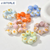 Ceramic Charcoal Grilled Beads for DIY Jewelry Making
