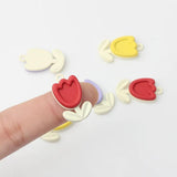 Handmade Multi-Alloy Tulip Flower Pendants