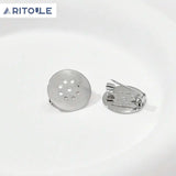 14k Copper Plated Perforated Tray Brooch Pin