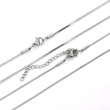5PCS Stainless Steel Square Snake Chain for DIY Jewelry Making