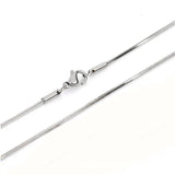 5PCS Stainless Steel Square Snake Chain for DIY Jewelry Making