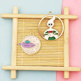 Alloy earrings pendant material DIY ear accessories