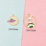Alloy earrings pendant material DIY ear accessories