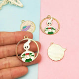 Alloy earrings pendant material DIY ear accessories