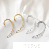 Gold-Clad Copper Earrings DIY Material Accessories