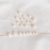 Natural Fresh Water Macroporous Near-Round Beads Single Pearl Loose Beads