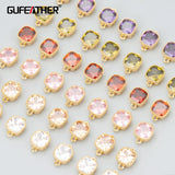 18k Plated Copper Pendant with Zircons for Jewelry Making
