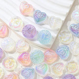 Acrylic Plated Love Beaded Beads DIY Jewelry Materials