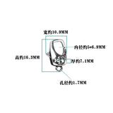 925 Sterling Silver Skull Clasp for DIY Jewelry Making