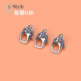 925 Sterling Silver Skull Clasp for DIY Jewelry Making