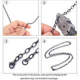 304 Stainless Steel Chain Necklace DIY Jewelry Accessory 2m