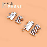 S925 Silver Insert Buckle Circle End Buckle DIY Manual Accessories