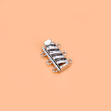 S925 Silver Insert Buckle Circle End Buckle DIY Manual Accessories
