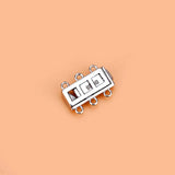 S925 Silver Insert Buckle Circle End Buckle DIY Manual Accessories