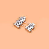 S925 Silver Insert Buckle Circle End Buckle DIY Manual Accessories