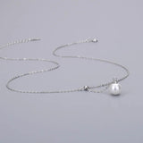 S925 Silver Necklace Pearl Bracket Y-Chain DIY Pendant Clavicle Chain