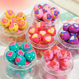 Japanese Hand-Painted Drip Oil Ins Love Beads DIY Material