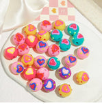 Japanese Hand-Painted Drip Oil Ins Love Beads DIY Material