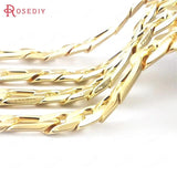 1m 24K Iron Oval Shape Necklace Chains Bracelets DIY Jewelry Chains