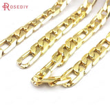 1m 24K Iron Oval Shape Necklace Chains Bracelets DIY Jewelry Chains