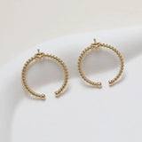 14K Electroplated Fried Dough Twists Ring Holder