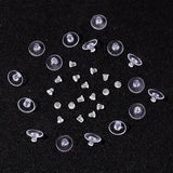200-1000pcs Soft Silicone Earring Back Stoppers in Box