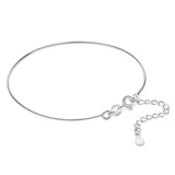 S925 Sterling Silver Bangle Bracelet DIY Beaded Spiral Jewelry Making